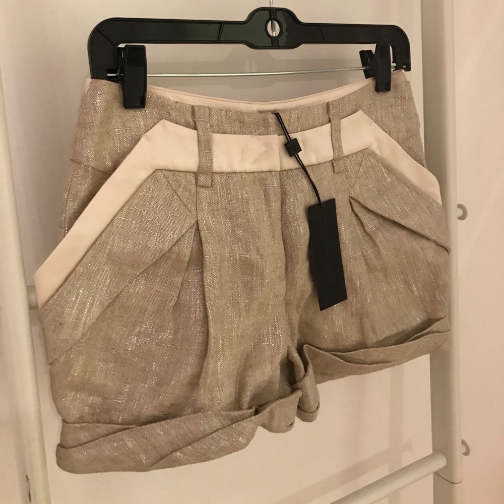 Metallic Designer Shorts - Never Been Worn
